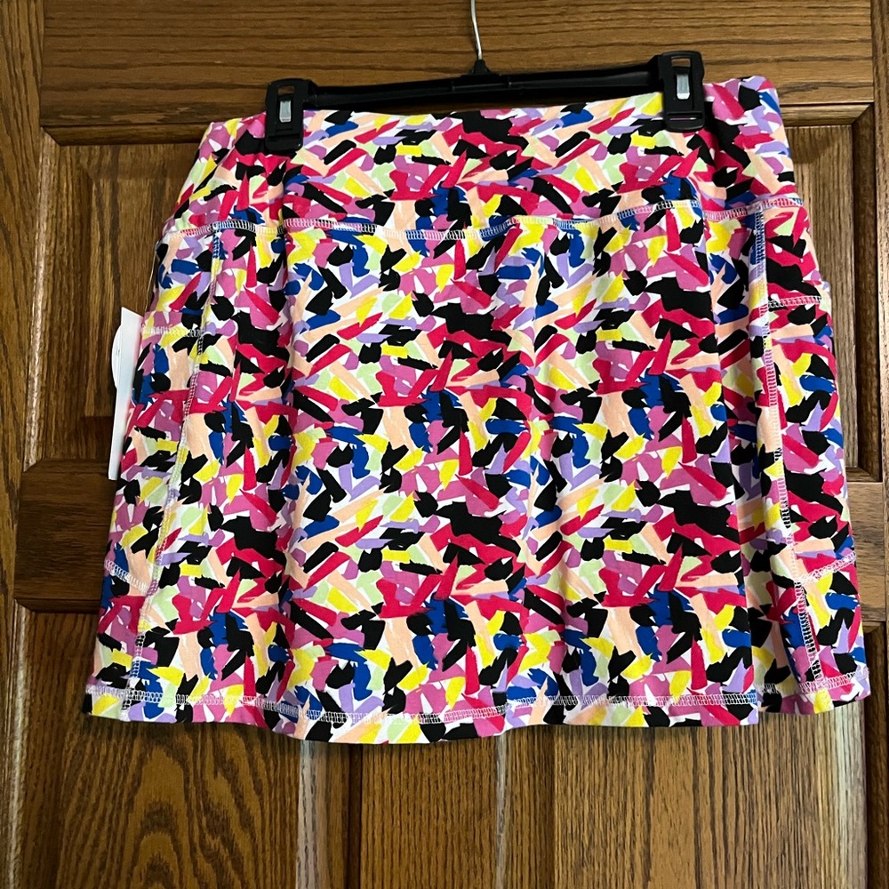 Intro. Love The Fit Multicolor Abstract Women's Skort -Size Large Petite